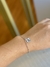 Pulseira Prata Fina Pingente Flor - comprar online