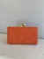 Clutch Linho Retangular Laranja