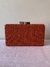 Clutch Retangular Linho Laranja - comprar online