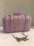 Clutch Hexágonal Palha Lavanda na internet