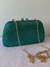 Clutch Abaulada Verde Esmeralda Strass na internet