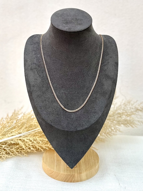 Colar Fino Longo Dourado Elos