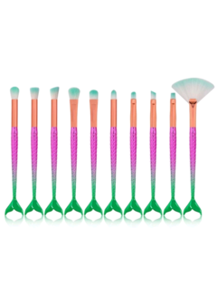 Kit de pincel de Maquiagem sereia (10 uni.) - comprar online