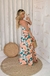 Vestido Longo Estampado Azul - comprar online