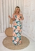 Vestido Longo Estampado Azul