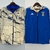 Jaqueta Corta-Vento da Itália Reversível Masculina Adidas - Azul e Bege