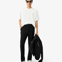 Camiseta Lacoste de Malha Pesada de Caimento Folgado - loja online