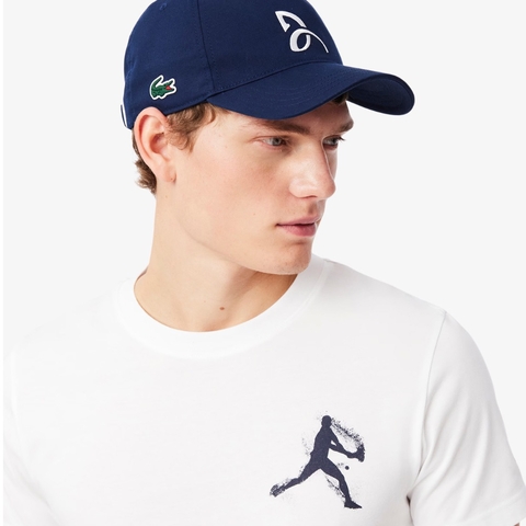 Camiseta Masculina Ultra Dry Manga Curta com Boné Estampado