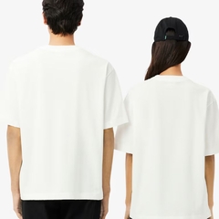 Camiseta Lacoste de Malha Pesada de Caimento Folgado - comprar online