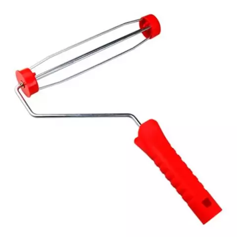 SUPORTE PARA ROLO COM GAIOLA VERMELHO 23CM ROMA