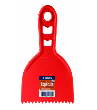 ESPATULA PLASTICA DENTADA 10CM ATLAS