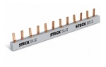 BARRAMENTO BIFÁSICO 80A 57P DIN 2F1000B STECK