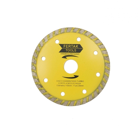 DISCO DIAMANTADO TURBO 110MM FERTAK TOOLS