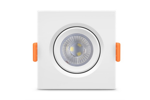 LUMINARIA LED ECOSPOT QUADRADA BIVOLT 5W 6500K ELGIN