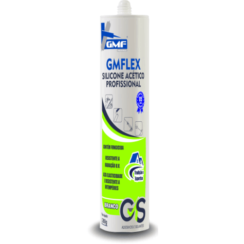 ADESIVO SILICONE ACÉTICO 260G BRANCO GMF