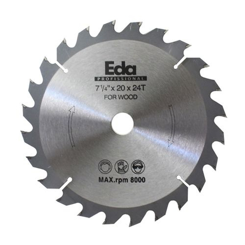 SERRA CIRCULAR DE VIDEA 7.1/4" 24DENTES EDA