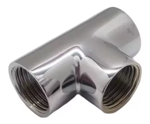 TEE RR ZAMAC 1/2" (20MM) CROMADO GARDEN