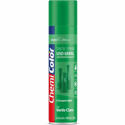 TINTA SPRAY USO GERAL 400ML VERDE CLARO CHEMICOLOR