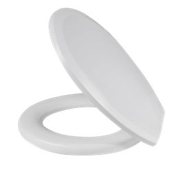 ASSENTO SANITARIO ALMOFADADO PLUS SLIM OVAL BRANCO METASUL