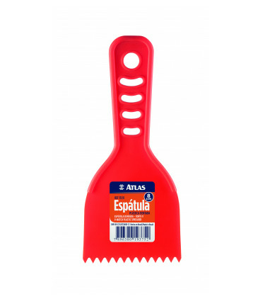 ESPATULA PLASTICA DENTADA 8CM ATLAS