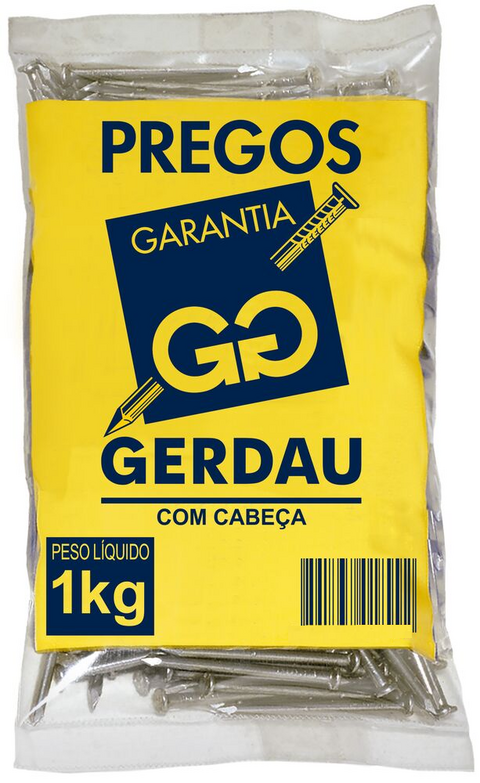 PREGO COM CABEÇA 6X6 1KG GERDAU