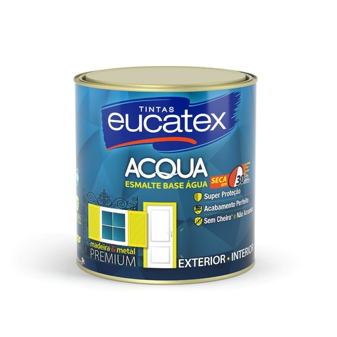 ESMALTE BASE ÁGUA PREMIUM 900ML GELO ACQUA EUCATEX