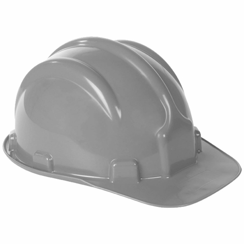 CAPACETE DE SEGURANÇA CINZA PLASTCOR