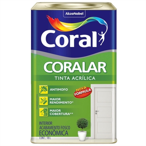 TINTA ACRILICA ECONOMICA 18L CAMURÇA CORALAR