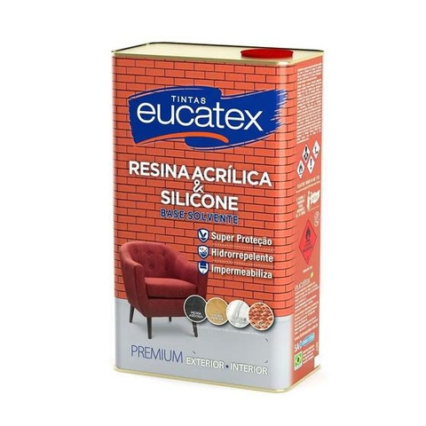 RESINA ACRÍLICA IMPERMEABILIZANTE BASE SOLVENTE 5L INCOLOR EUCATEX