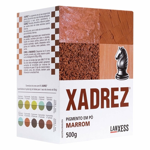 CORANTE EM PÓ 500G MARROM XADREZ
