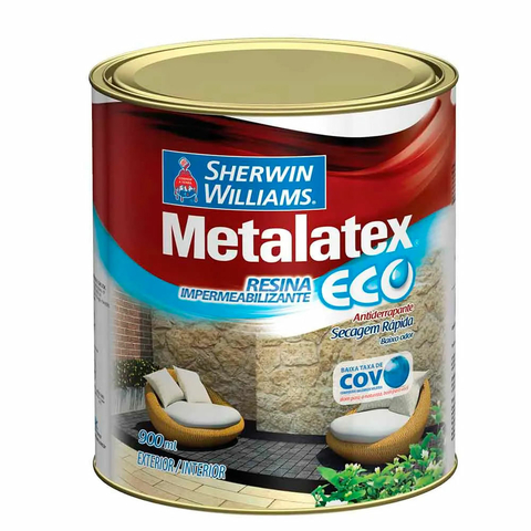 RESINA ACRÍLICA IMPERMEABILIZANTE BASE ÁGUA 900ML INCOLOR METALATEX