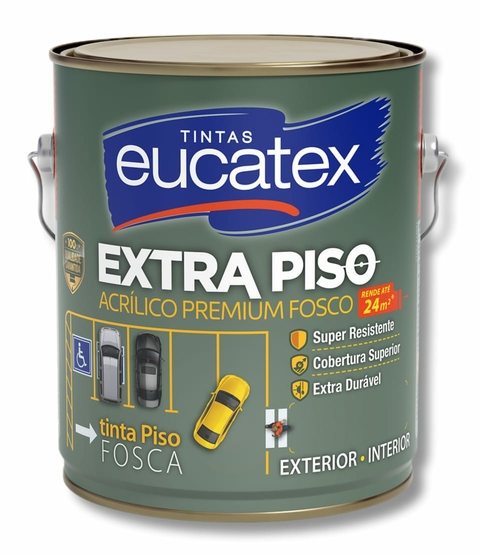 TINTA ACRILICA PREMIUM 3,6L CINZA EXTRA PISO EUCATEX