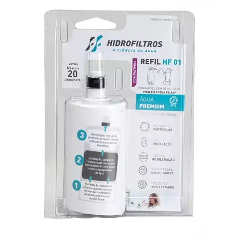 REFIL PARA TORNEIRA ACQUABELLA HIDROFILTROS