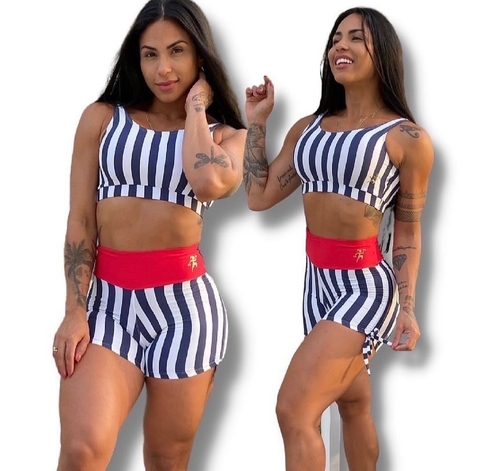 CONJUNTO LISTRADO DETALHE VERMELHO