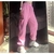 Calça jogger rosa moletom com pingente