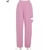 Calça jogger rosa moletom com pingente na internet