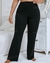 Calça flare preta lisa blackpink - comprar online