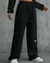 calça moletom wide leg preta jennie blackpink - comprar online