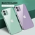 capinha de borda colorida e traseira transparente para iPhone - comprar online