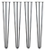 Patas Hairpin Reforzadas Hierro Forjado Mesa Comedor X 4 - comprar online