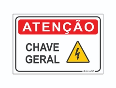 PLACA ATENÇÃO CHAVE GERAL REF-006