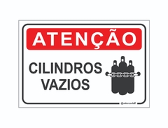 PLACA ATENÇÃO CILINDROS VAZIOS REF-023
