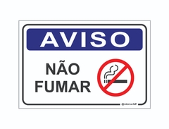 PLACA AVISO NÃO FUMAR REF-002