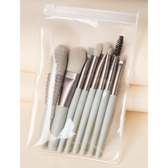 Kit 8 pinceis com estojonho - Bela Makeup Shop