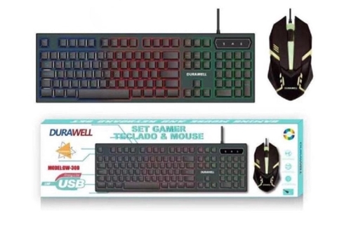 Kit Teclado E Mouse Gamer Durawell Dw-300