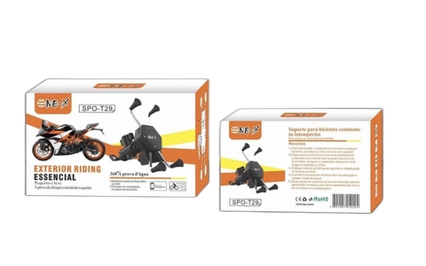 Suporte Aranha Carregador Moto Celular Fixa Retrovisor ONE-X