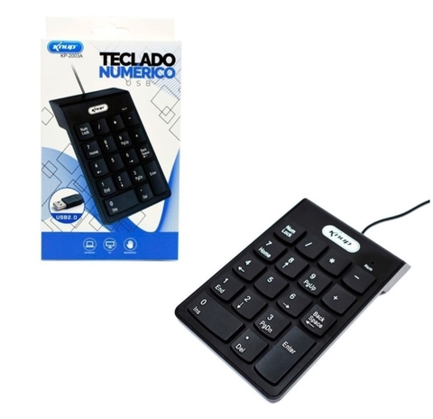 Teclado Knup Kp-2003a Português Brasil Cor Preto