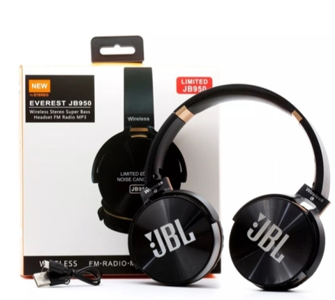Fone de Ouvido JBL Everest JB950 - Wireless Stereo Super Bass - Headset FM Radio MP3