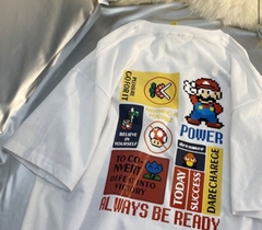 Camiseta Básica T Shirt Algodão Unissex Jogo Mario Always Be Ready Power - comprar online
