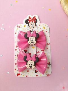 DUPLINHA TEMÁTICA MINNIE ROSA 7CM